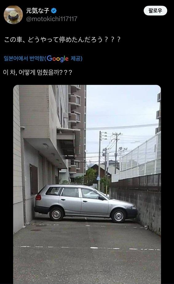 일본에서 화제인 주차 사진.jpeg